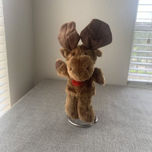 Moose Hand Puppet / Golf Club Head Cover Stuffed Full Body Plush - Picture 4 of 5